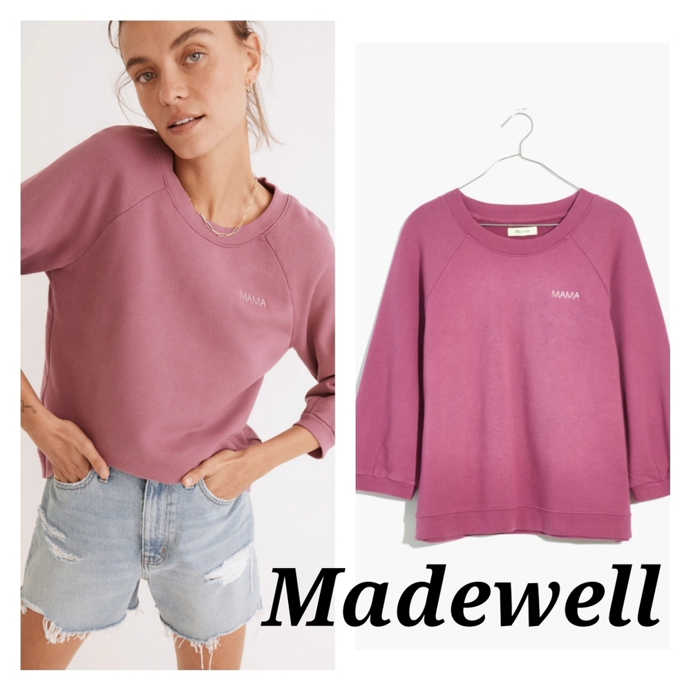 Madewell Mama (Re)sourced Cotton Cloudberry Sweatshirt